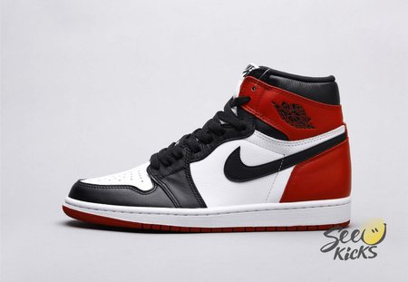 Air Jordan 1 black toe top original leather SP 36-46