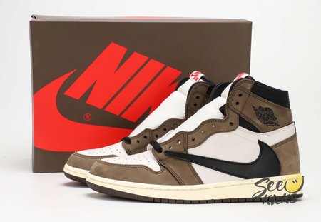 Travis Scott x Air Jordan 1 High CD4487-100 Size:36-47
