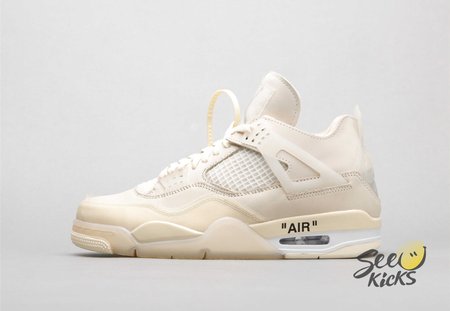 Air Jordan 4 retro x Off-White AJ4 OW Sail 36-47.5