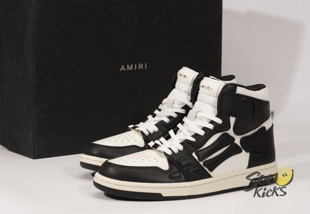 AMIRI Skel Top Hi Black White SIZE: 40-45