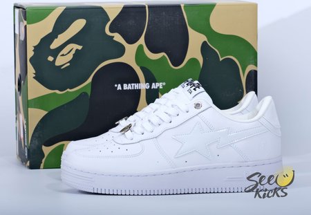 Bape Sta Low White Size 36-45