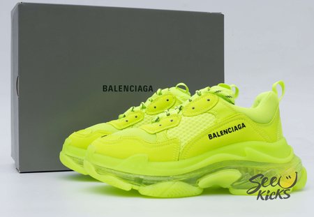 Balenciaga Triple S Clear Sole Fluo Yellow (W) 35-45