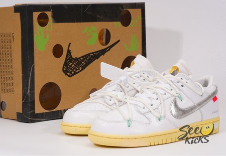 Off white x NK Dunk Low "THE 50" (NO.01) SIZE: 4-13