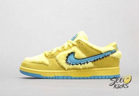 Nike SB Dunk Low Grateful Dead Bears Opti Yellow SP36-46