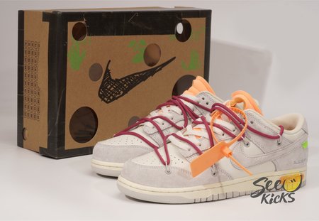 OFF WHITE X NK Dunk Low "The 50" (NO.35) size 36-47.5 available