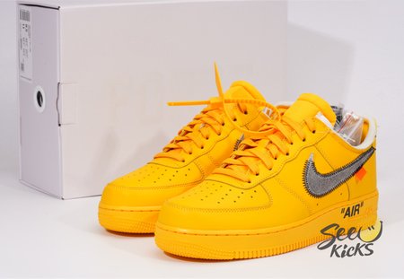 Off-White x Air force 1 "University Gold" SIZE 36-47.5
