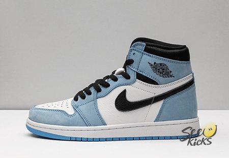Air Jordan 1 Retro High White University Blue Black 555088-134 Size:36-47.5