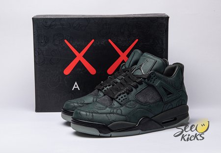 Jordan 4 Retro Kaws Black 930155-001 Size 40-46