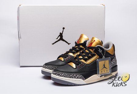 Air Jordan 3 Black Gold CK9246-067 Size 40.5-47