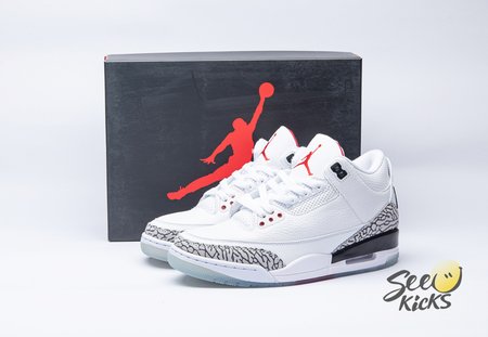 Jordan 3 Retro Free Throw Line White Cement 923096-101 Size 40-47