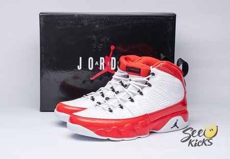 Jordan 9 Retro White Gym Red 302370-160 Size 40-47.5