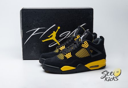 Jordan 4 Retro Thunder (2023) DH6927-017 Size 36-50.5