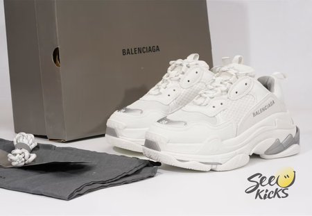 BALENCIAGA TRIPLE S WHITE GREY SP SIZE 35-46