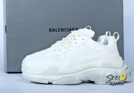 BALENCIAGA TRIPLE S WHITE (NOCTILUCENT LIGHT) SIZE 35-45