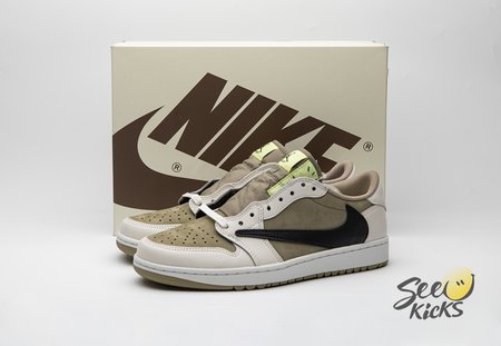 Jordan 1 Retro Low Golf Travis Scott Neutral Olive Size 40-47.5