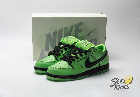 The Powerpuff Girls x Nike SB Dunk Low Buttercup Size 36-48