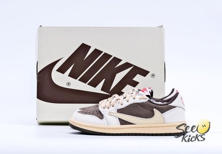 Travis Scott x Air Jordan 1 Low Reverse Mocha (Child) Size 27.5-35