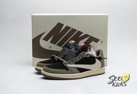 Travis Scott x Air Jordan 1 Low OG Black Olive Size 36-47.5