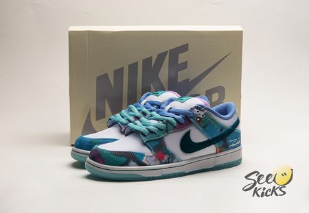 Futura Laboratories x Dunk Low SB 'Bleached Aqua' HF6061-400 size 36-47.5