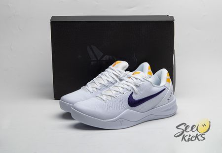 Nike Kobe 8 Protro Lakers Home HF9550-100 Size 40-48.5