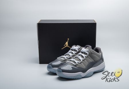 Jordan 11 Retro Low Cool Grey 528895-003 Size 40-47.5