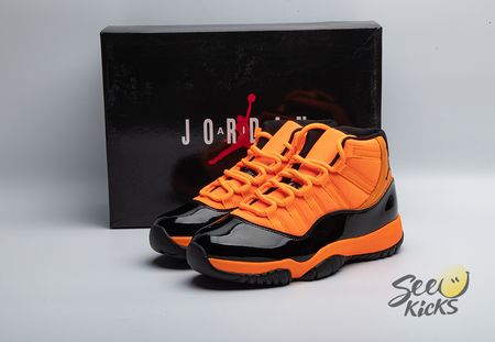 Air Jordan 11 Retro Black Orange CT8012-800 Size 40-48.5
