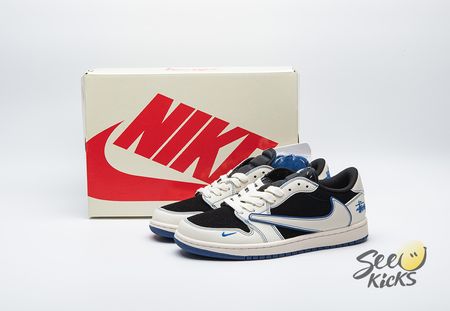 TRAVIS SCOTT X FRAGMENT DESIGN X AIR JORDAN 1 LOW OG SP SJ2068-113 Size 36-45