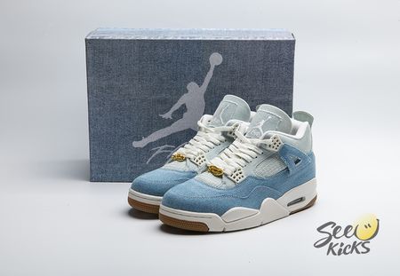 Jordan 4 Retro TEX Denim Worn Blue IB6716-100 Size 36-48.5