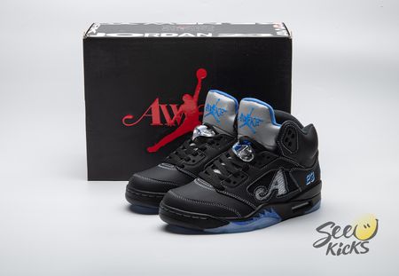 Awake NY x Air Jordan 5 Black Racer Blue DV4982-004 Size 36-48.5