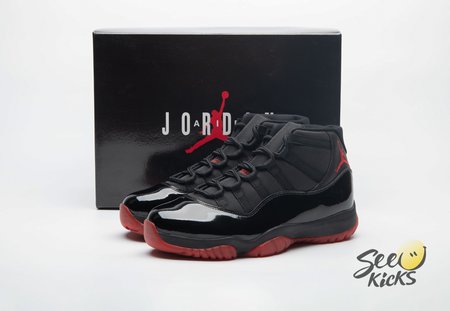 Air Jordan 11 Black Red 378037-326 Size 40-48.5