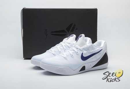 Nike Kobe 9 Elite Low EM Protro White Court Purple IH1401-100 Size 36-48.5