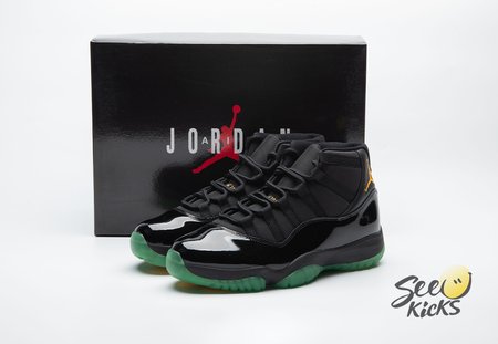 Air Jordan 11 Black Green Yellow CT8012-037 Size 40-48.5