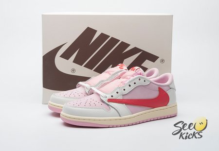 Travis Scott x Air Jordan 1 Low Shy Pink IQ7604-101 Size 36-50.5
