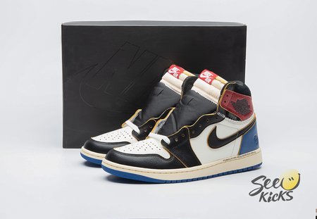 Jordan 1 Retro High OG SP Fragment x Union LA Varsity Red Sport Royal IO7847-002 Size 36-47.5