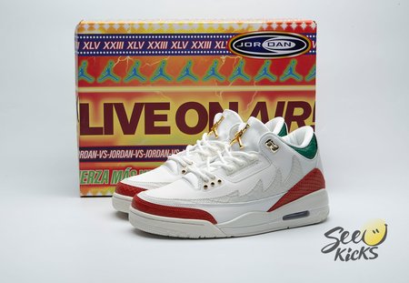 Jordan 3 Retro El Vuelo Summit White IO1752-100 Size 40-48.5